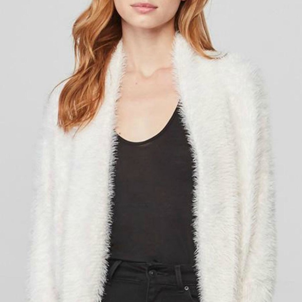 BB Dakota fuzzy cardigan sweater